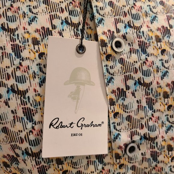 Robert Graham Givens Men's Small Button Down Shirt - Picture 5 of 12